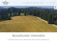 Tablet Screenshot of beauregardvineyards.com